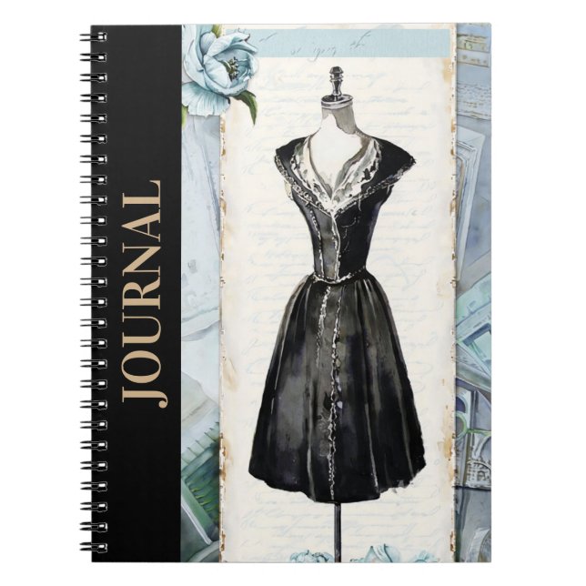 Carnet Le LBD Inspiration Journal, petite robe noire (Devant)