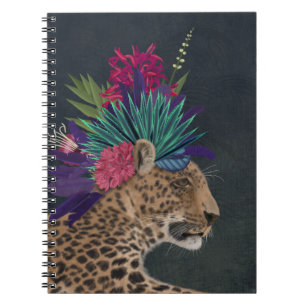 Carnet Le léopard aux têtes tropicales