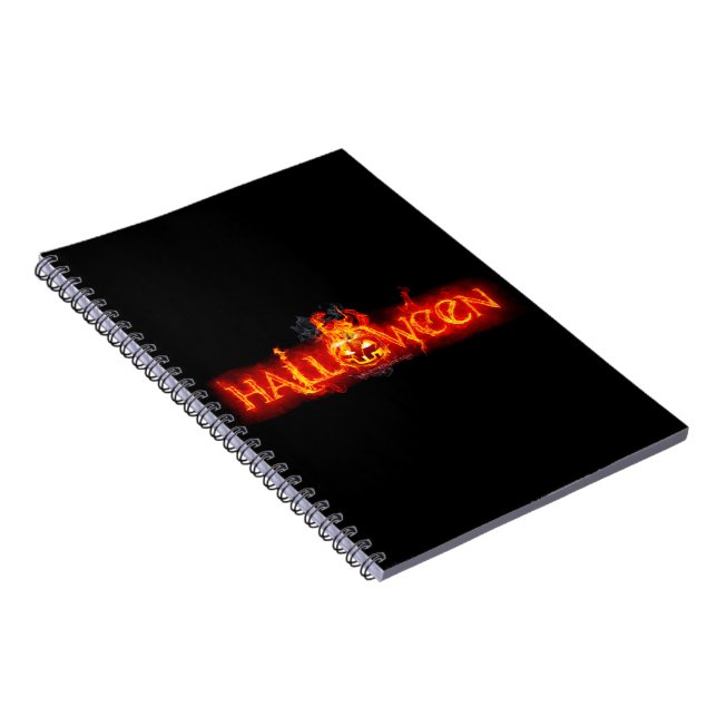 Carnet Le lettrage de feu massif d'Halloween de SlipperyJ (Côté Droit)
