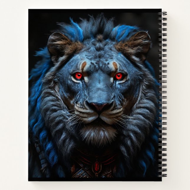 Carnet le lion bleu (Dos)