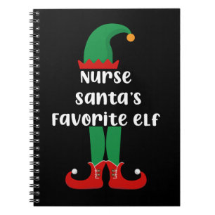 Carnet Le lutin préféré de l'infirmière du Père Noël Infi
