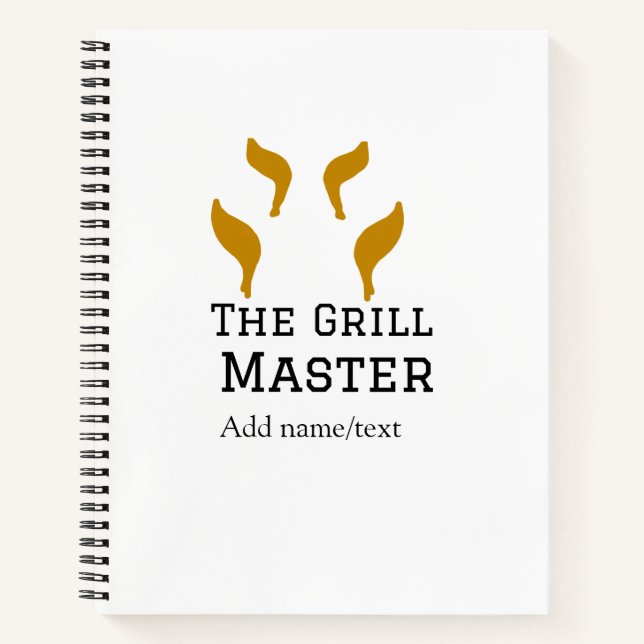 Carnet Le maître grill ajoute le nom de la cuisine de tex (Devant)