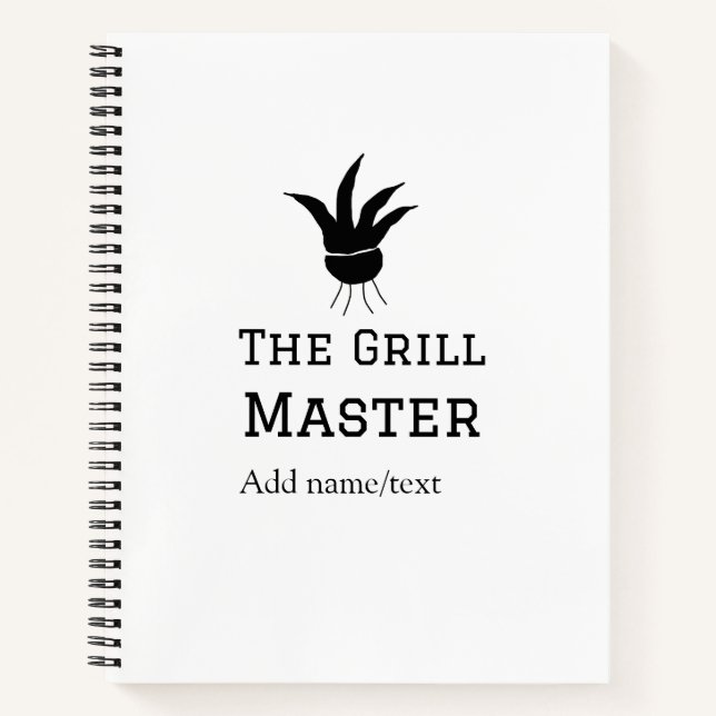 Carnet Le maître grill ajoute le nom de la cuisine de tex (Devant)