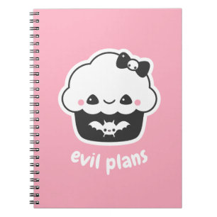 Carnet Le Mal Éffrayant planifie le Cupcake
