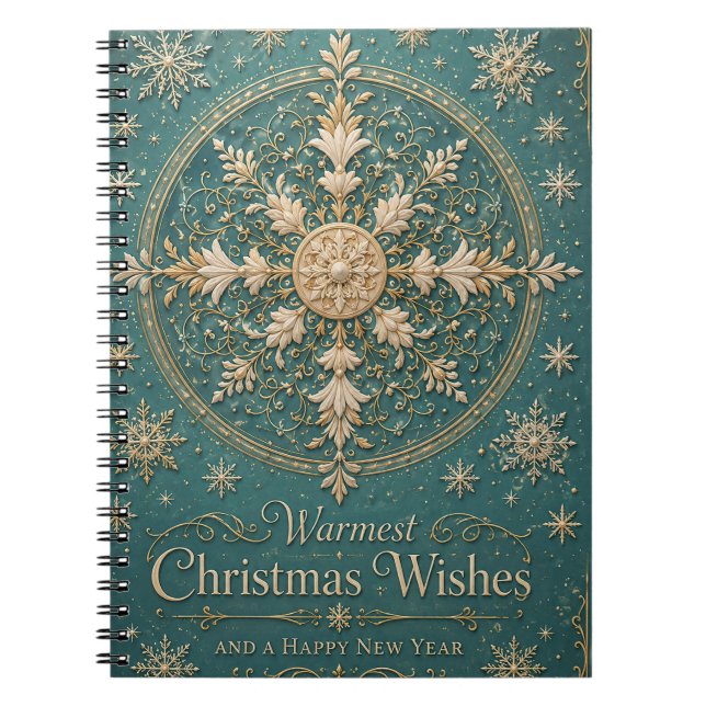 Carnet Le Mandala de Givre Doré (Devant)