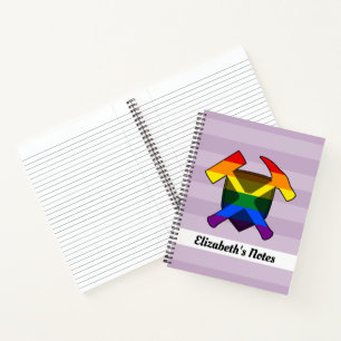 Carnet Le marteau de rock du géologue et le logo LGBT Rai