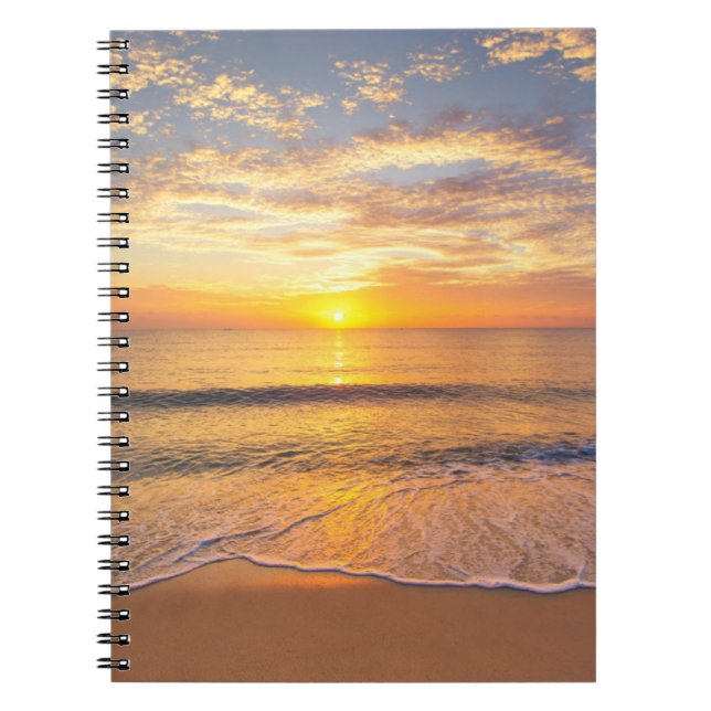 Carnet Le matin Sun au bord de la mer (Devant)
