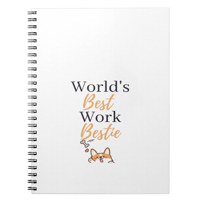 Carnet Le Meilleur Coworker Du Monde Graphique (Devant)