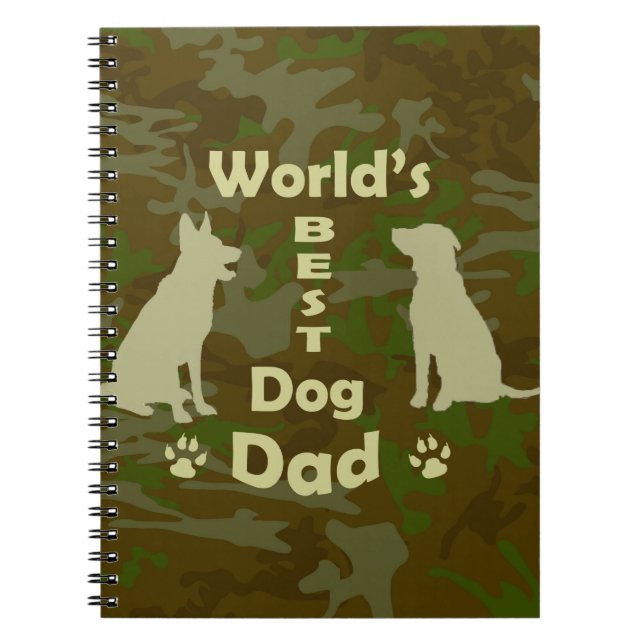 Carnet Le meilleur papa de chien du monde (Devant)