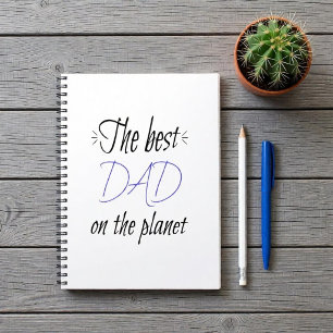 Carnet Le Meilleur Papa de la Planète Minimaliste Personn