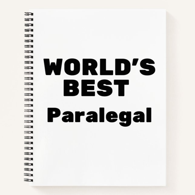 Carnet Le meilleur paralégal du monde (Devant)
