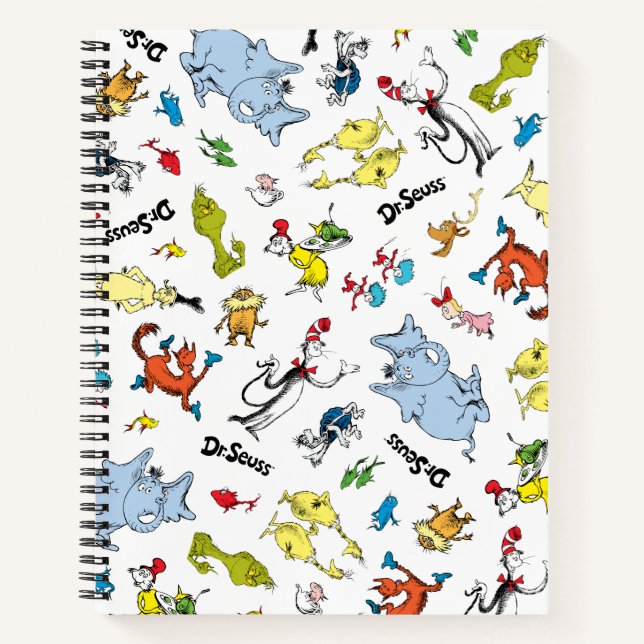 Carnet Le monde de Dr Seuss Pattern (Devant)