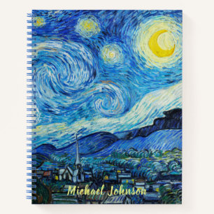 Carnet Le monogramme de nuit étoilé de Vincent Van Gogh