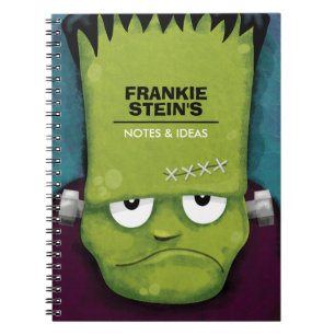 Carnet Le monstre de Frankenstein grincheux personnalisé