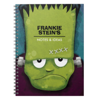 Carnet Le monstre de Frankenstein grincheux personnalisé