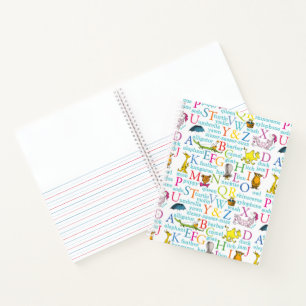 Carnet Le Motif ABC du Dr Seuss avec des mots