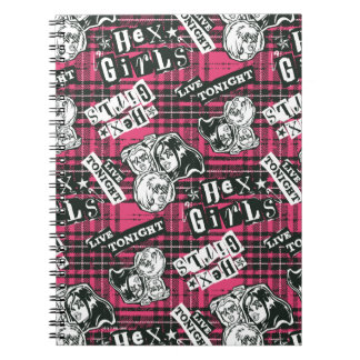 Carnet Le motif carreau punk des Hex Girls