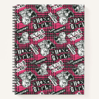 Carnet Le motif carreau punk des Hex Girls