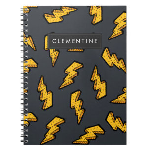 Carnet Le motif   de dessin de boulon de foudre
