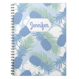 Carnet Le motif en pastel tropical   d'ananas ajoutent