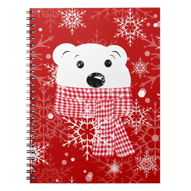Carnet Le museau d'un ours polaire, Noël (Devant)