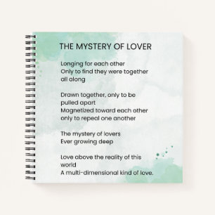Carnet Le Mystère Des Amoureux - Poème D'Amour
