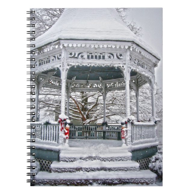 Carnet Le palais de justice Gazebo dans la neige (Devant)