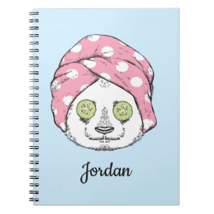 Carnet Le panda au spa   ajoutent votre nom