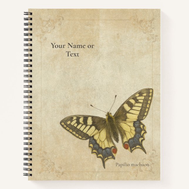 Carnet Le Papilio Machaon «Aristocrate de la Prairie» de  (Devant)