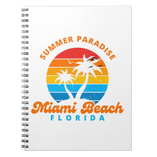 Carnet Le Paradis d'été Miami Beach Floride-coucher-Palms