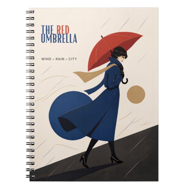 Carnet le parapluie rouge (Devant)