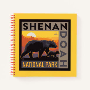 Carnet Le Parc national de Shenandoah Mama Bear & Cubs