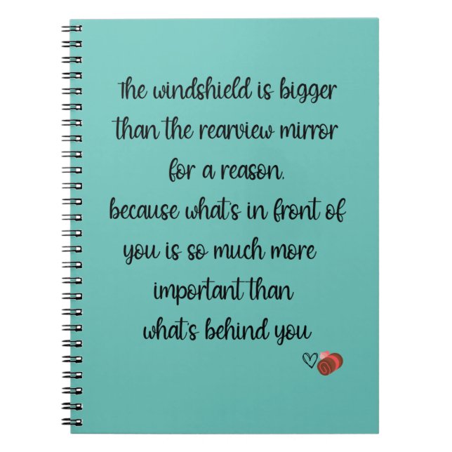 Carnet Le pare-brise est plus grand que le rouleau Rearvi (Devant)