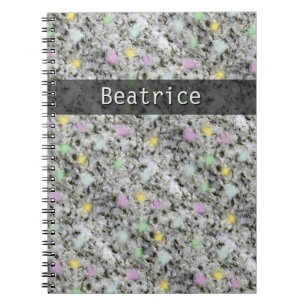 Carnet Le pastel de texture de roche de géologie