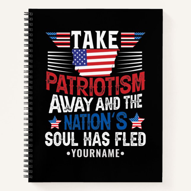 Carnet Le patriotisme est l'âme de la nation (Devant)
