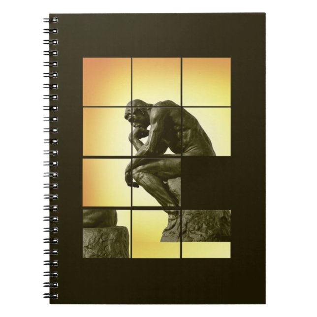 Carnet Le penseur, image glissant le jeu de puzzle, Le (Devant)