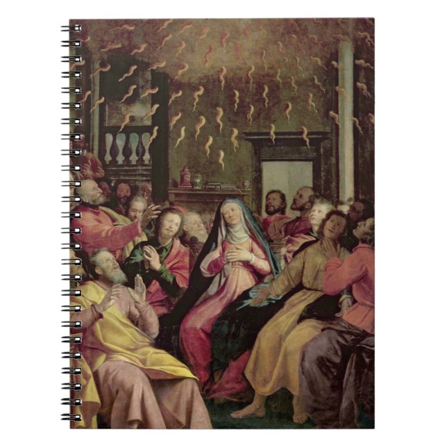 Carnet Le Pentecost, c.1598 (huile sur le panneau) (Devant)
