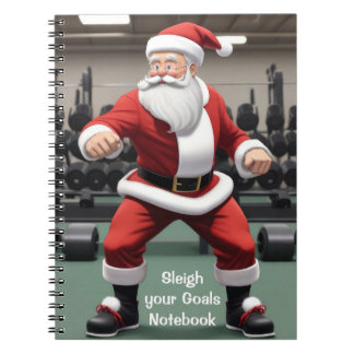Carnet Le Père Noël dans la salle de gym