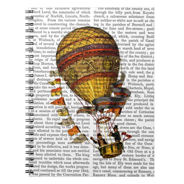 Carnet Le Pilote Hot Air Balloon (Devant)