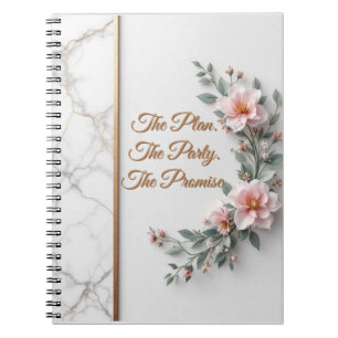 Carnet Le Plan Directeur Mariage Luxueux Marbre & Fleur