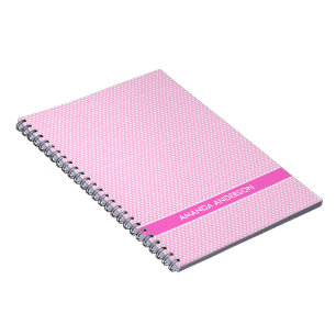Carnet Le pois rose a personnalisé le carnet/journal