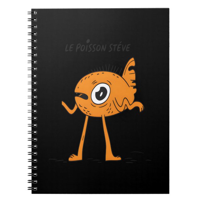 Carnet Le Poisson Steve Cute & Funny (Devant)
