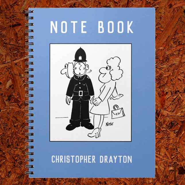 Carnet Le policier a un Clock Face Cartoon. (Créateur téléchargé)