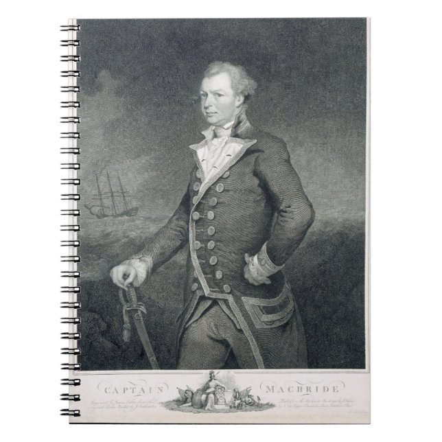 Carnet Le portrait d'amiral John Macbride (d.1800) (Devant)