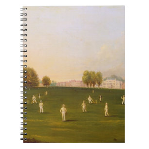 Carnet Le premier match grand du cricket a joué par des