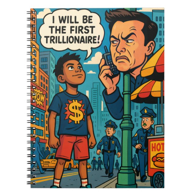 Carnet le premier milliardaire Comic Art Motivation  (Devant)