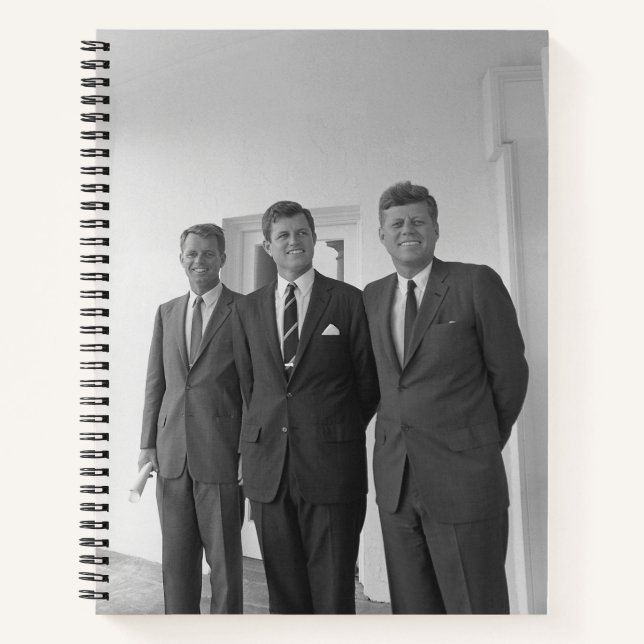 Carnet Le président américain John Kennedy et ses frères, (Devant)