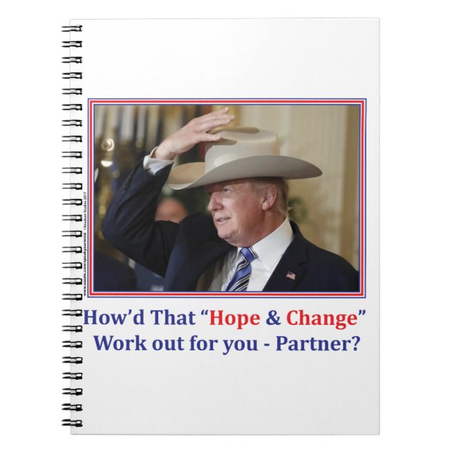 Carnet Le président Cowboy Trump (Devant)