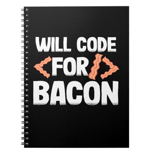 Carnet Le Programmeur Va Code Pour Bacon (Devant)