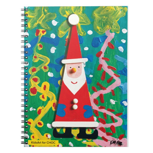 Carnet Le Quartier d'Hiver du Père Noël - Art pour Enfant (Devant)
